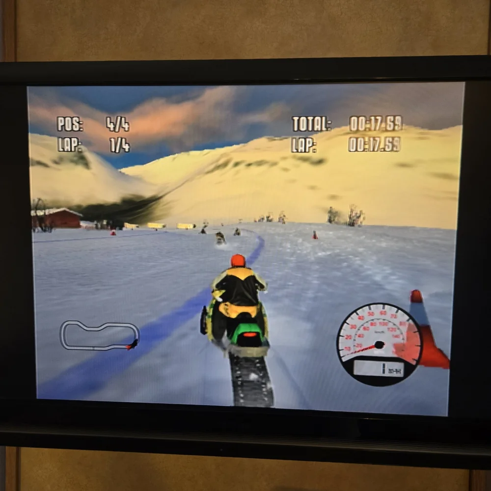 Sony PlayStation 2 Ski-Doo Snow X Racing - Black and Yellow